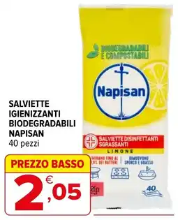 Iperal Salviettine igienizzanti biodegradabili Napisan offerta
