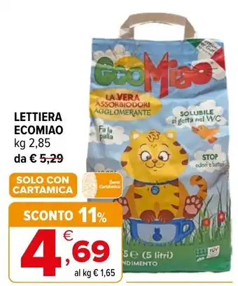 Iperal Lettiera Ecomiao offerta