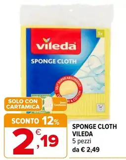 Iperal Sponge Cloth Vileda offerta