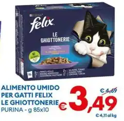 MD Discount ALIMENTO UMIDO PER GATTI FELIX LE GHIOTTONERIE offerta