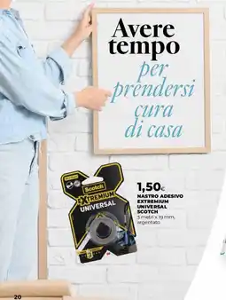Coop NASTRO ADESIVO EXTREMIMUM UNIVERSAL SCOTCH offerta