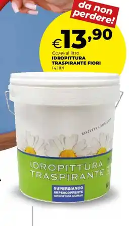 Coop IDROPITTURA TRASPIRANTE FIORI offerta