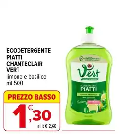 Iperal Ecodetergente piatti Chanteclair Vert offerta