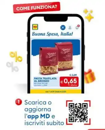 MD Discount PASTA TRAFILATA AL BRONZO BUONA SPESA offerta