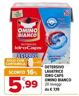 Iperal Detersivo lavatrice IdroCaps Omino Bianco offerta