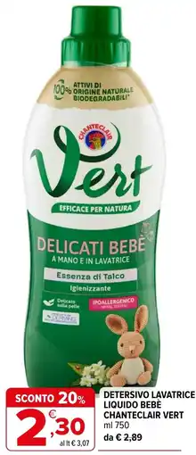 Iperal Detersivo lavatrice liquido bebè Chanteclair Vert offerta