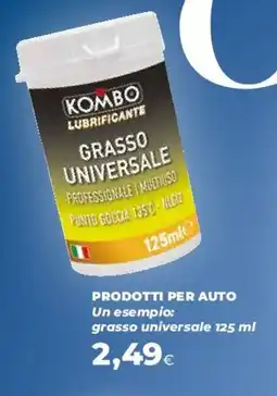 Coop Kombo prodotti per auto, grasso universale offerta