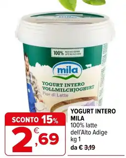 Iperal YOGURT INTERO MILA offerta