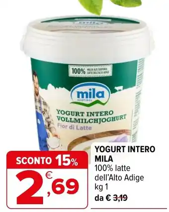 Iperal YOGURT INTERO MILA offerta
