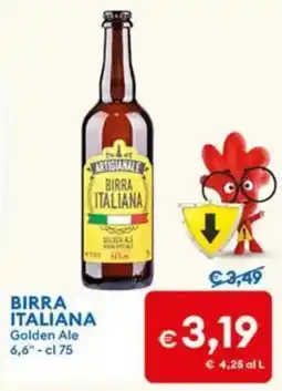 MD Discount Birra Italiana Golden Ale offerta