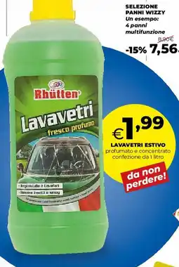 Coop Rhütten Lavavetri fresco profumo offerta