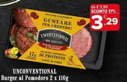 Iperal UNCONVENTIONAL Burger al Pomodoro offerta