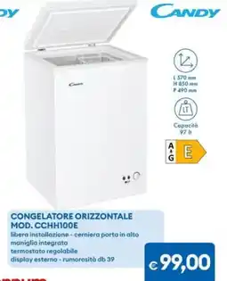 MD Discount Congelatore orizzontale Candy offerta