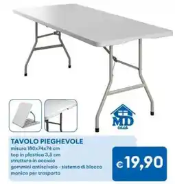 MD Discount TAVOLO PIEGHEVOLE MID casa offerta