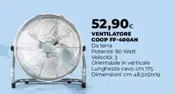 Coop VENTILATORE COOP FF-400AN offerta