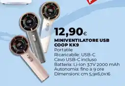 Coop MINIVENTILATORE USB COOP KK9 offerta
