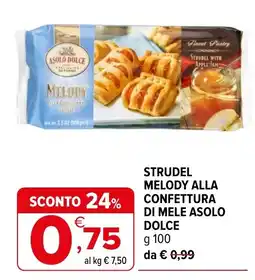 Iperal STRUDEL MELODY ALLA CONFETTURA DI MELE ASOLO offerta