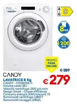 MD Discount CANDY LAVATRICE 8 Kg offerta