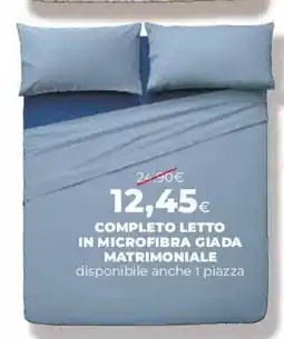 Coop Completo letto in microfibra giada matrimoniale offerta