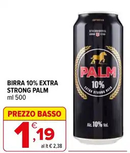 Iperal BIRRA 10% EXTRA STRONG PALM offerta