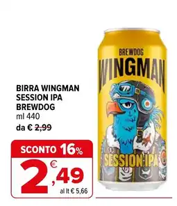 Iperal BIRRA WINGMAN SESSION IPA BREWDOG offerta