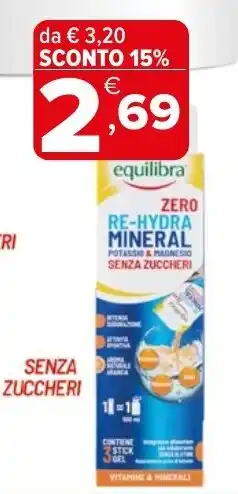 Iperal equilibra ZERO RE-HYDRA MINERAL offerta
