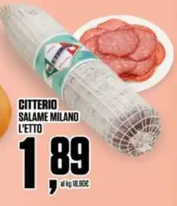 Coop CITTERIO SALAME MILANO offerta
