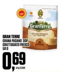 Coop GRAN TERRE GRANA PADANO DOP GRATTUGIATO FRESCO offerta