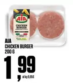 Coop AIA CHICKEN BURGER offerta