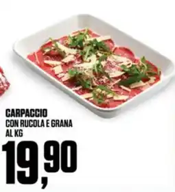 Coop Carpaccio con rucola e grana offerta