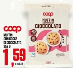 Coop coopp muffin con gocce di cioccolato offerta