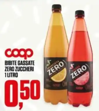 Coop Bibite gassate zero zuccheri offerta