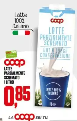 Coop Latte parzialmente scremato Coop offerta