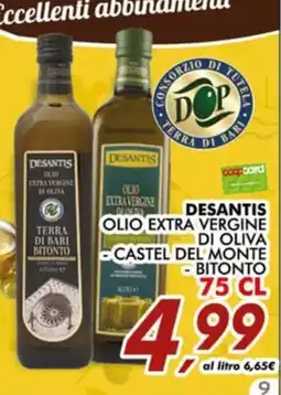 Coop DESANTIS OLIO EXTRA VERGINE DI OLIVA offerta