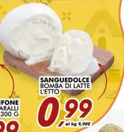 Coop SANGUE DOLCE BOMBA DI LATTE L'ETTO offerta