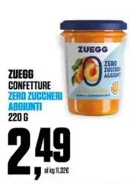 Coop ZUEGG CONFETTURE ZERO ZUCCHERI AGGIUNTI offerta