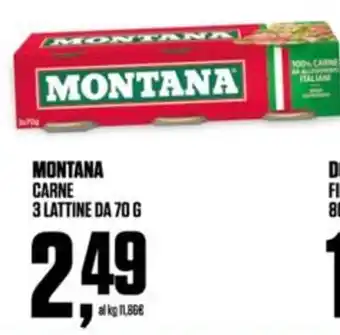 Coop MONTANA CARNE offerta