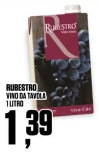 Coop RUBESTRO VINO DA TAVOLA offerta