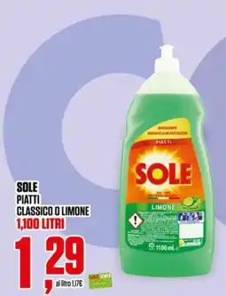 Coop SOLE PIATTI LIMONE offerta