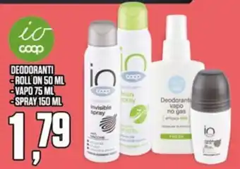 Coop Deodoranti io coop offerta