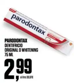 Coop parodontax dentifricio original o whitening offerta