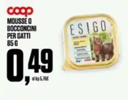 Coop Mousse o Bocconcini per Gatti ES!GO offerta