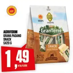 Coop AGRIFORM GRANA PADANO SNACK offerta