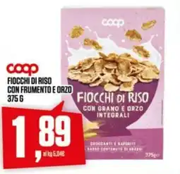 Coop Fiocchi di riso con grano e orzo integrali offerta