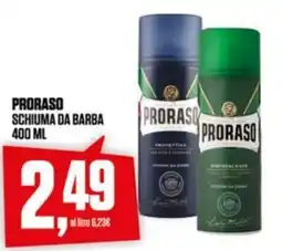 Coop PRORASO SCHIUMA DA BARBA offerta