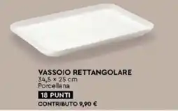 Coop Vassoio rettangolare Porcellana offerta