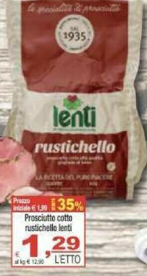 CTS Supermercati Prosciutto cotto offerta