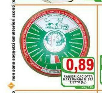 Top Supermercati Caciotta offerta