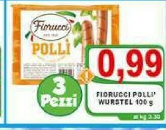 Top Supermercati Wurstel di pollo offerta