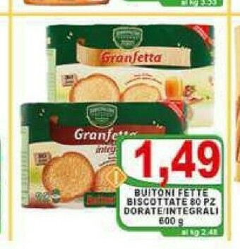 Top Supermercati Fette biscottate offerta